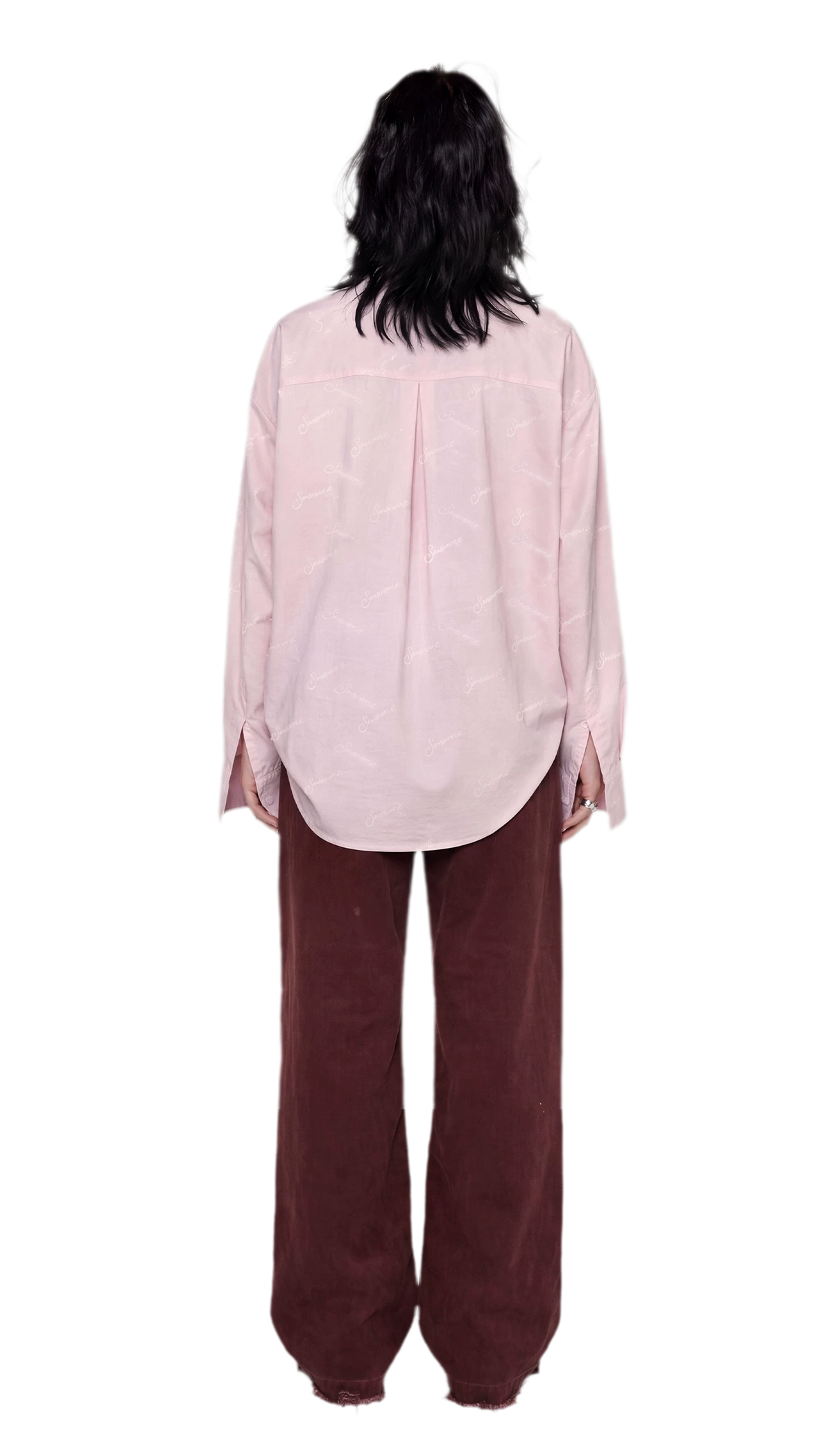 Textured Tie-Front Tencel Shirt