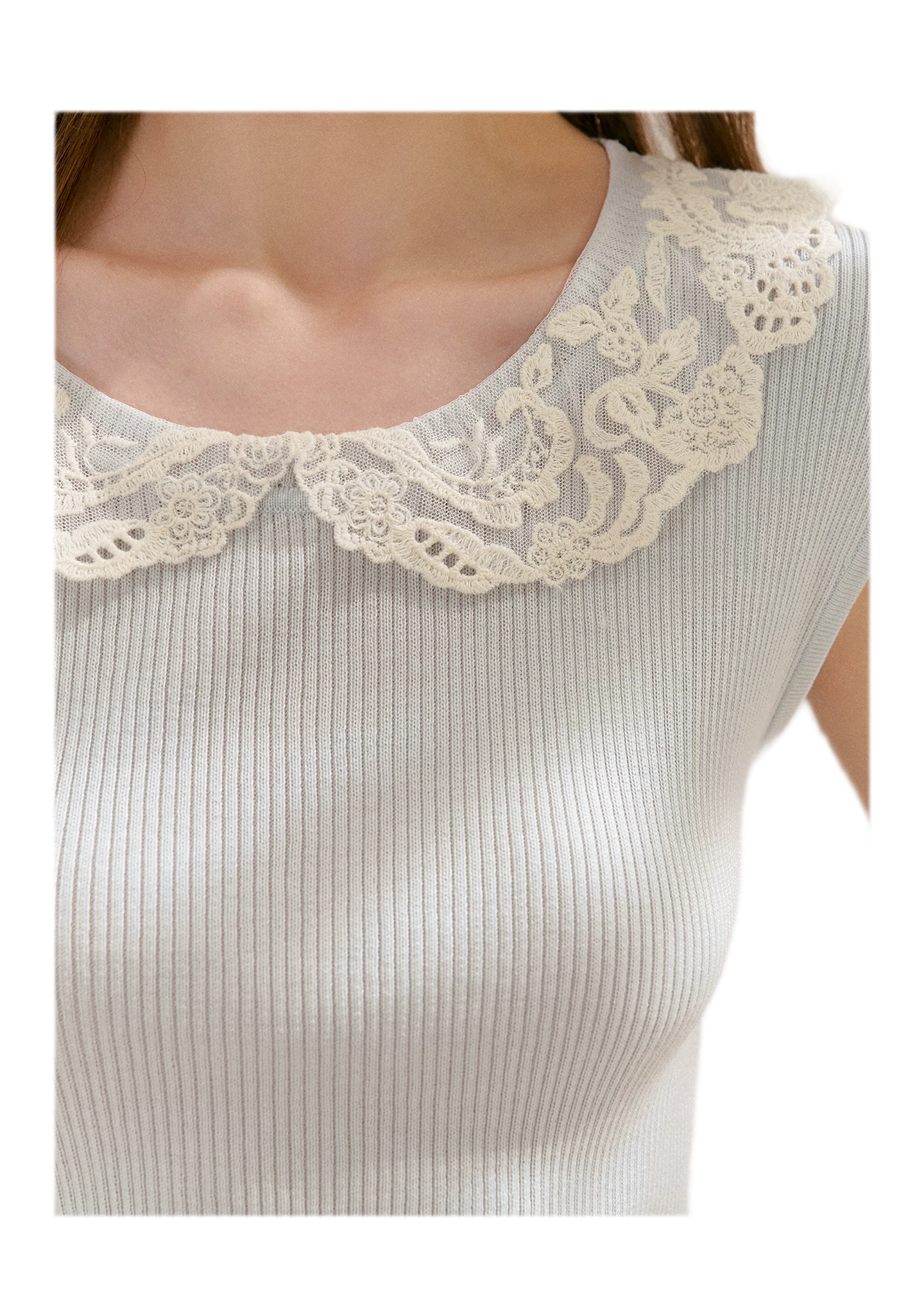 Lace Collar Tee