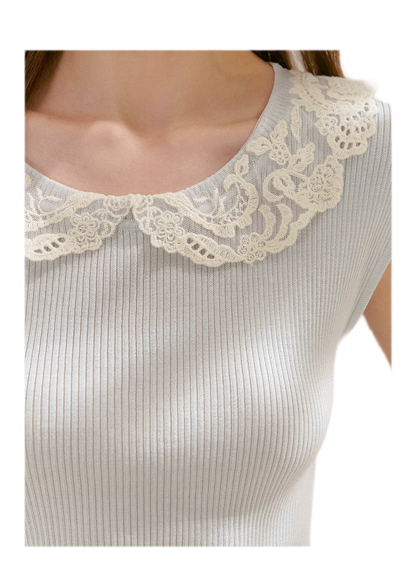Lace Collar Tee