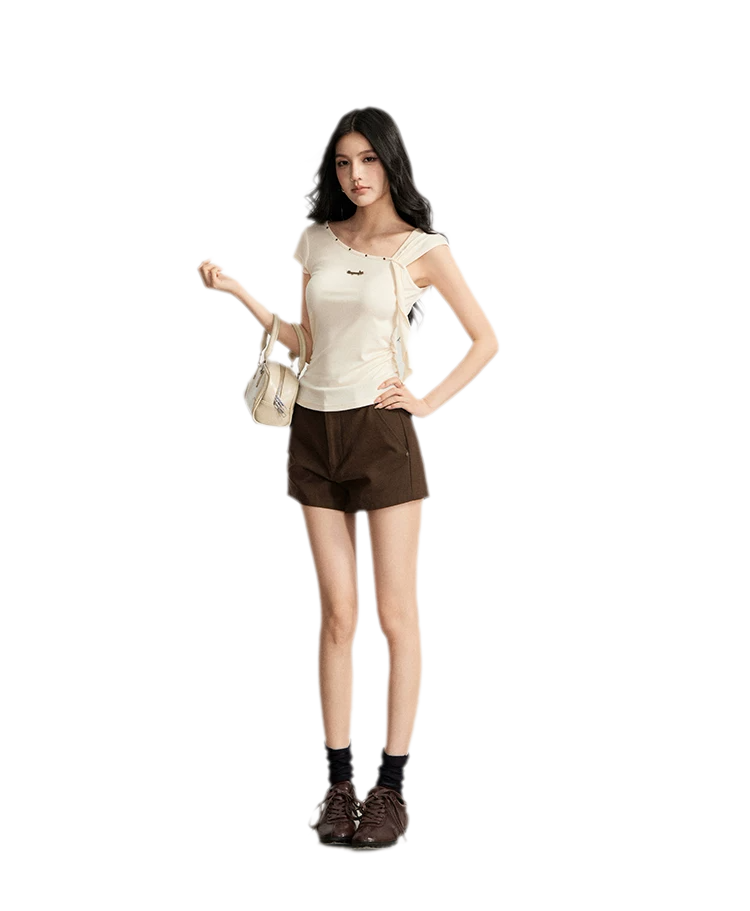 Draped Asymmetric Tee