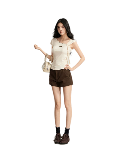Draped Asymmetric Tee