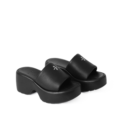 Leather High Heel Sandals