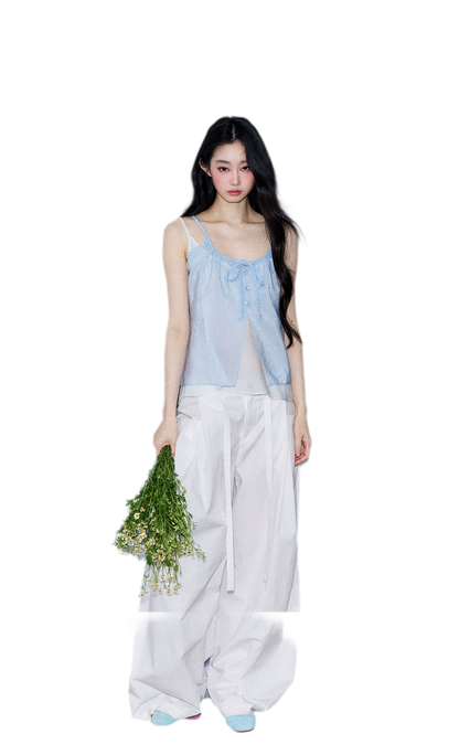 Two-Piece Tie Cardigan Set