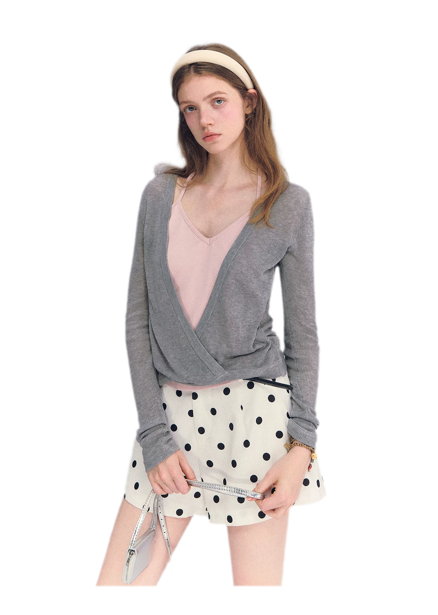 Lyocell Faux Two Knit