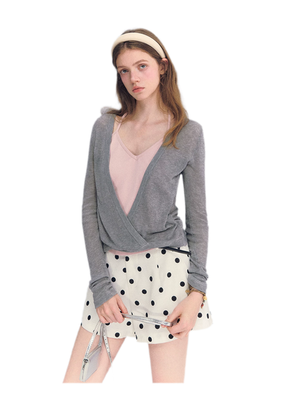 Lyocell Faux Two Knit