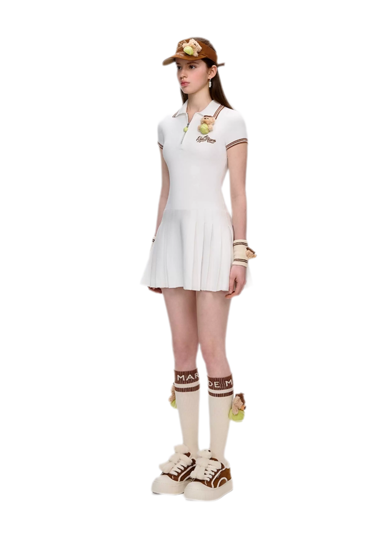 Tennis Pleated Polo Dress