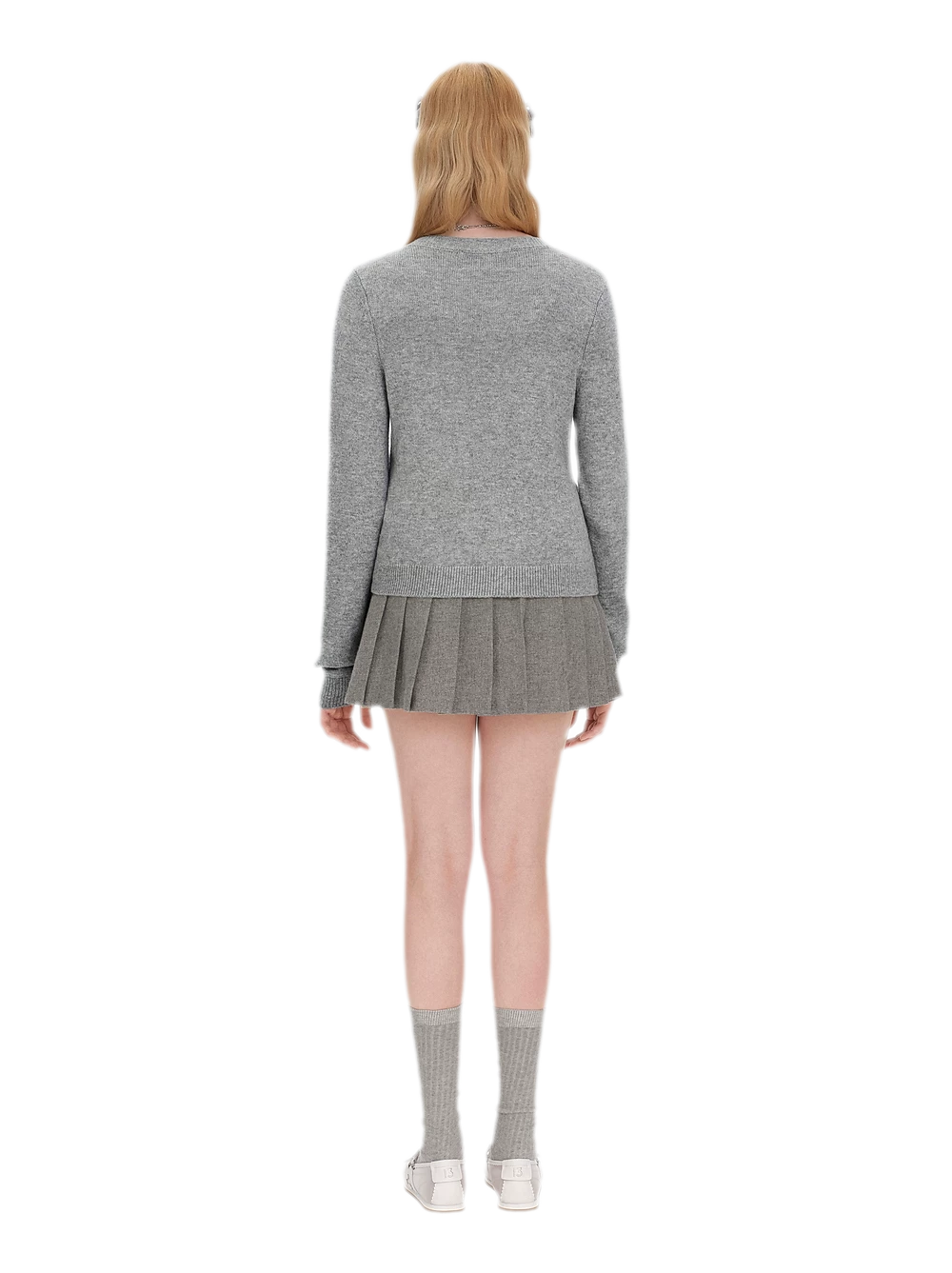 Diamond Knit Bow Cardigan Set
