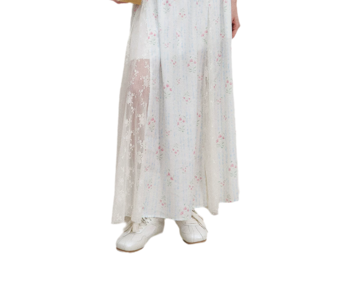 Asymmetric Lace Short Sleeve T-Shirt