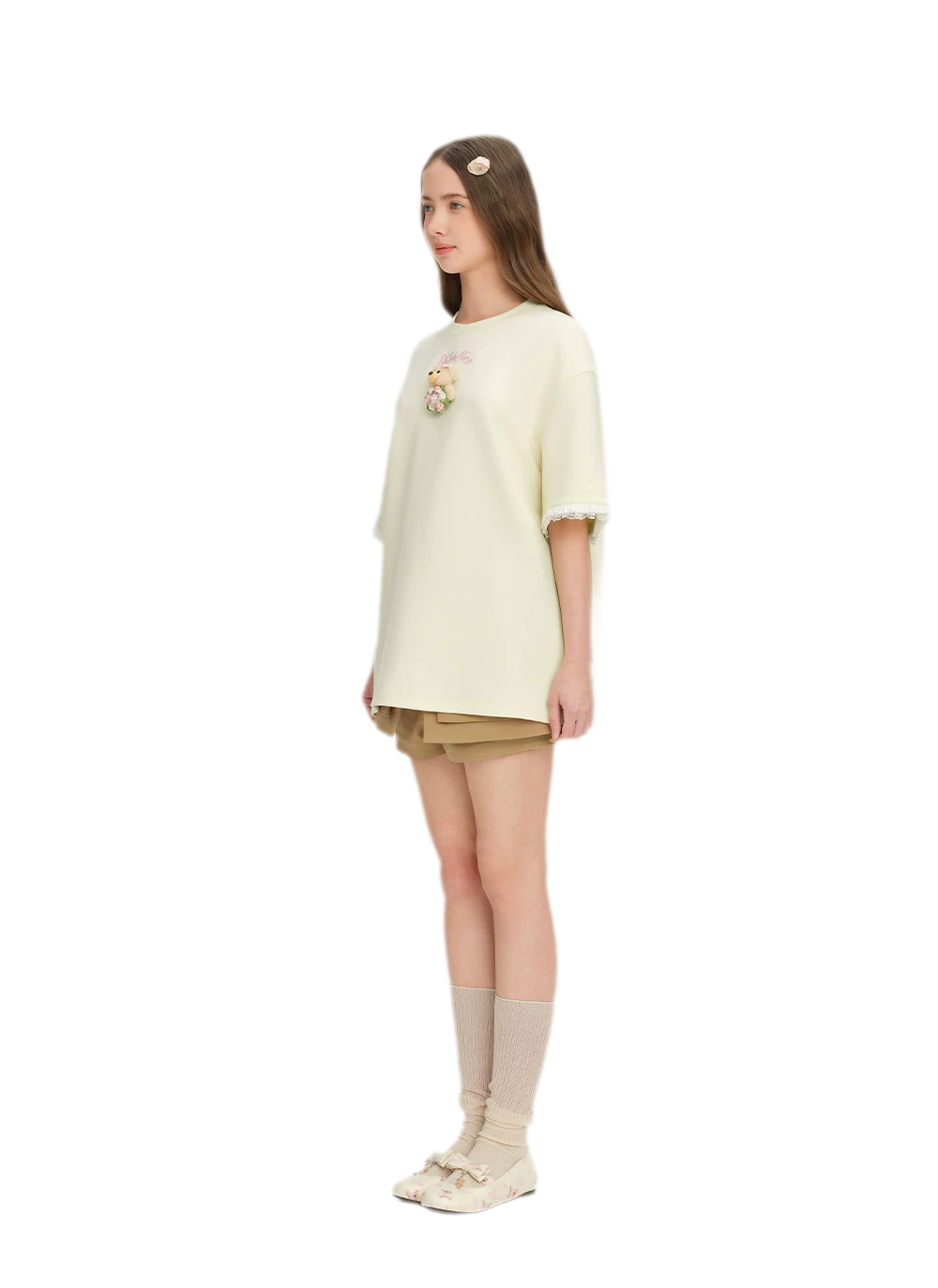 Bouquet Bear Print T-shirt