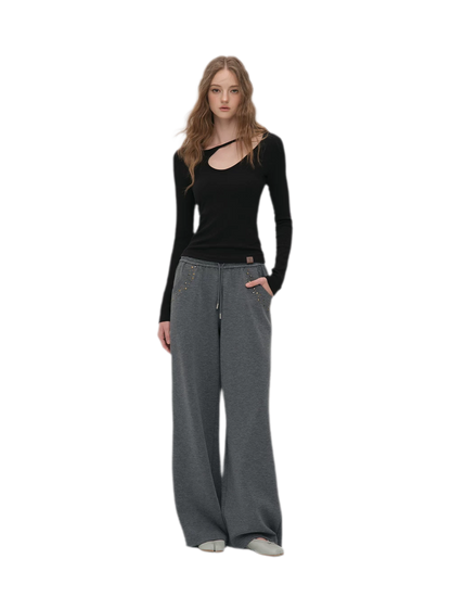 Lyocell Asymmetric Cutout Top