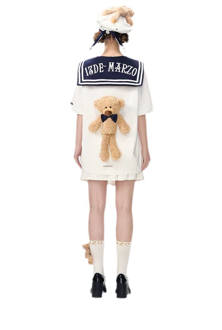 Sailor Collar Teddy Top