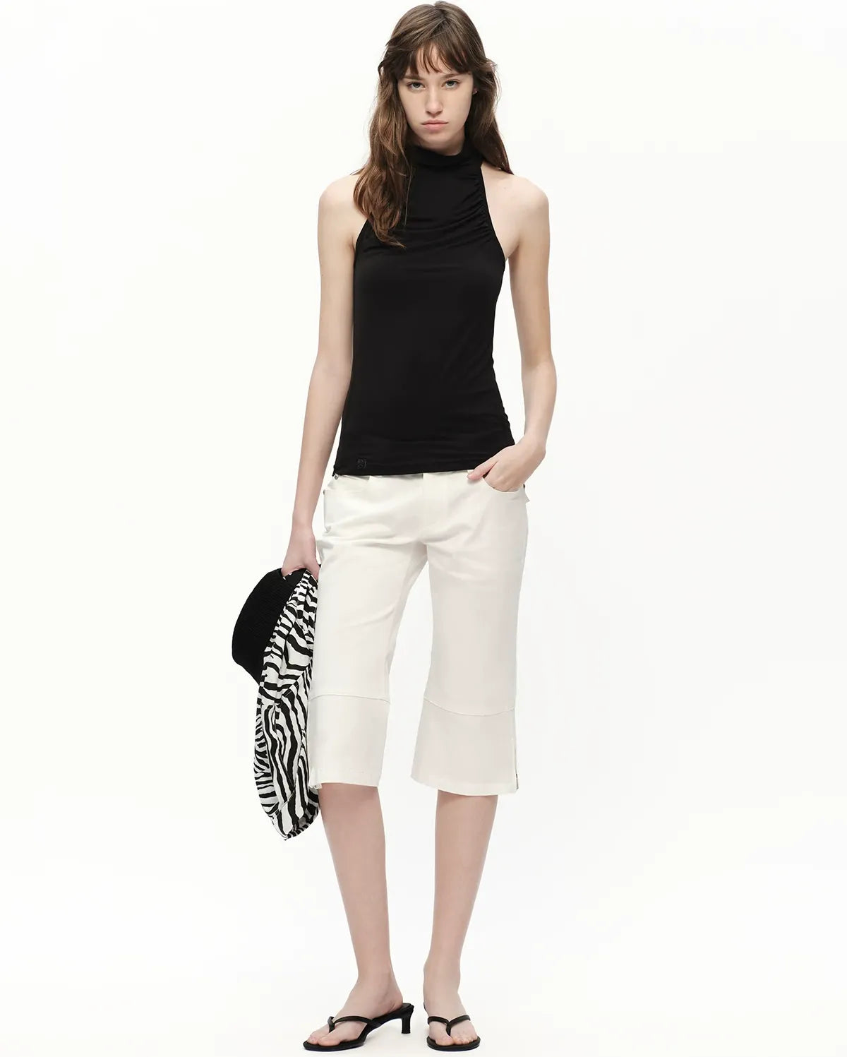 Modal Halter High Neck Tank
