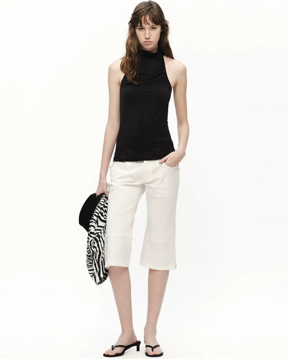 Modal Halter High Neck Tank