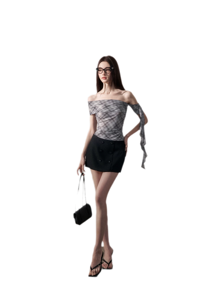 Grid Asymmetrical Cami
