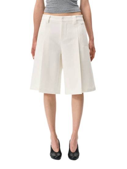 Pleated Bermuda Shorts
