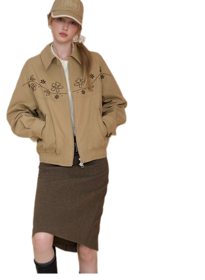 Embroidered Vintage Workwear Jacket