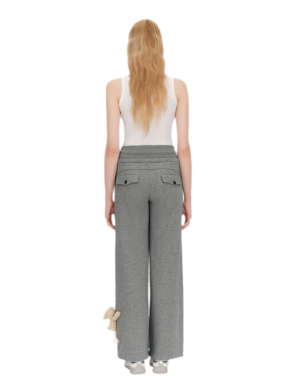 Reflective Gradient Micro-Flare Sweatpants