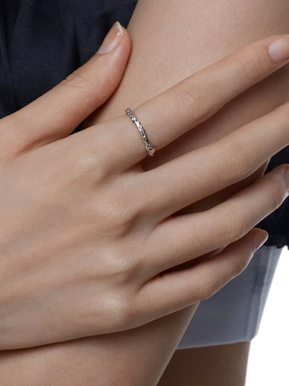 Braided Silver Band Ring