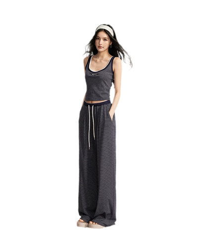 Striped U-Neck Set