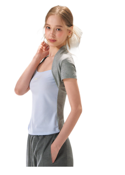 Colorblock Faux Two-Piece Tee