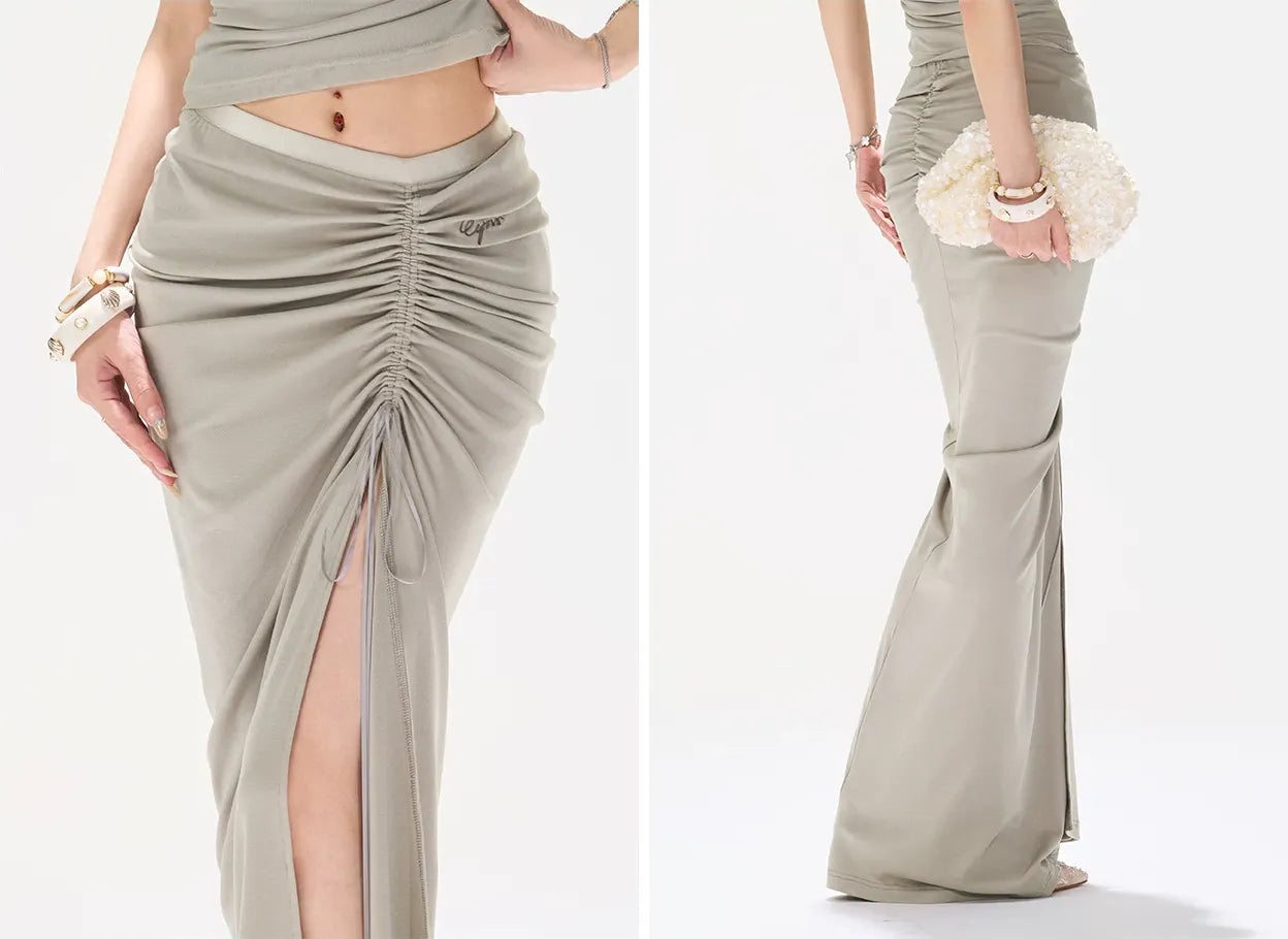 Ruched Mermaid Skirt