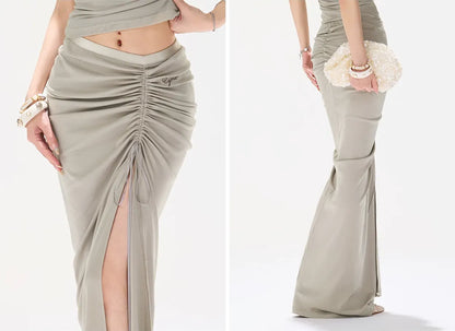 Ruched Mermaid Skirt