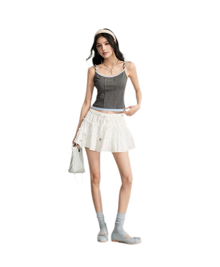 Colorblock Cable Knit Camisole
