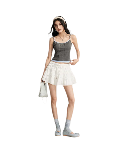 Colorblock Cable Knit Camisole