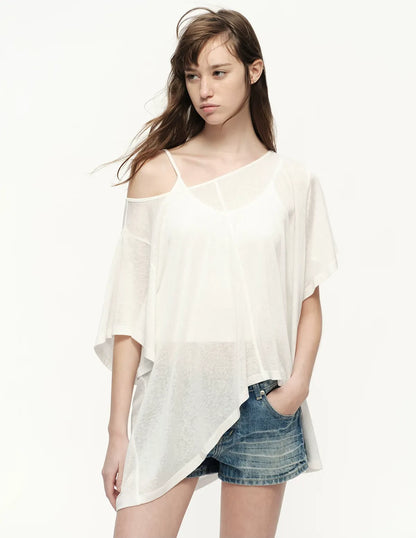 Lyocell Off Shoulder Tee