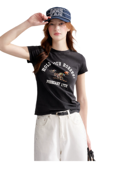 Vintage Horse Print Tee