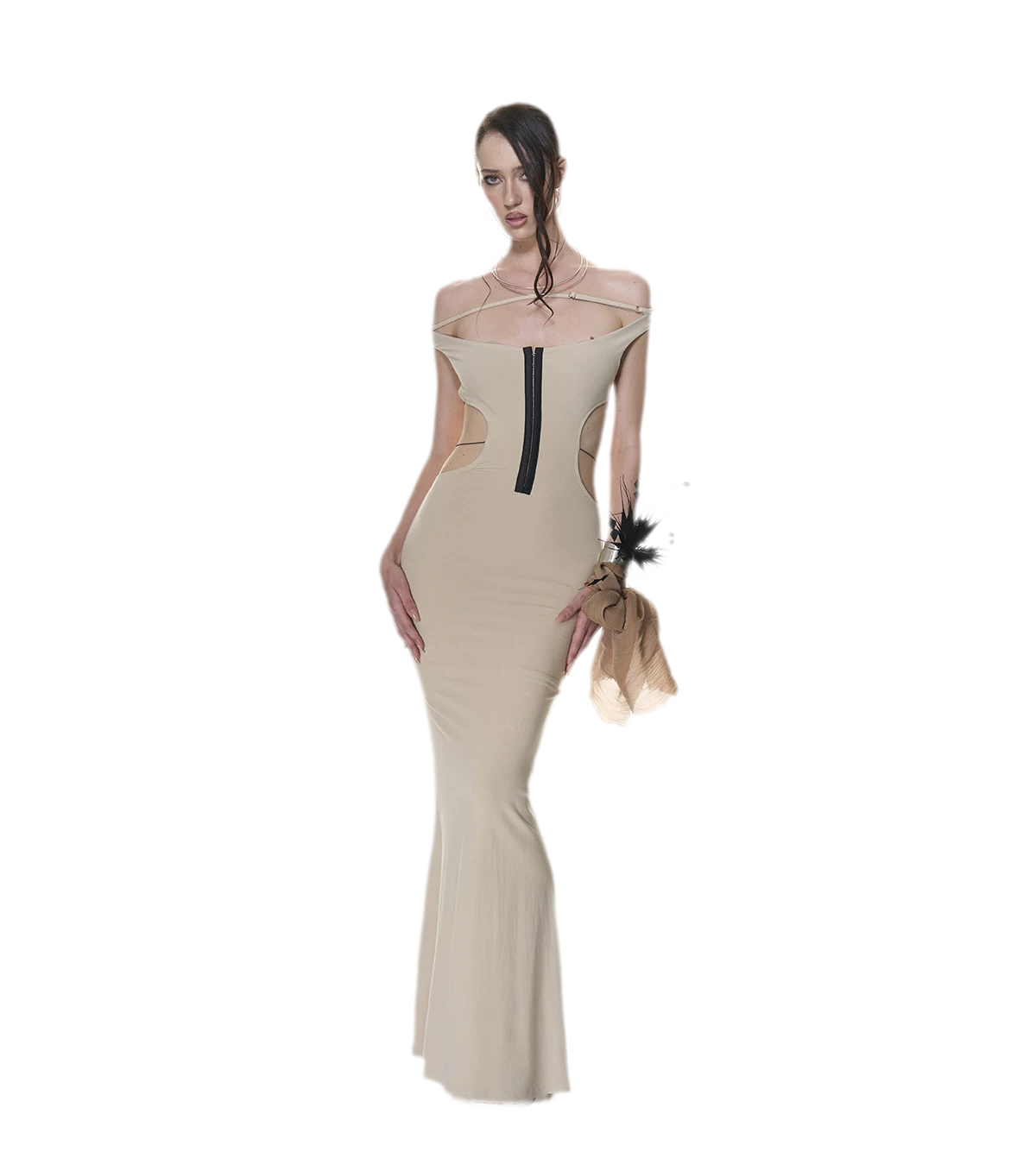 Back Tie Mermaid Dress