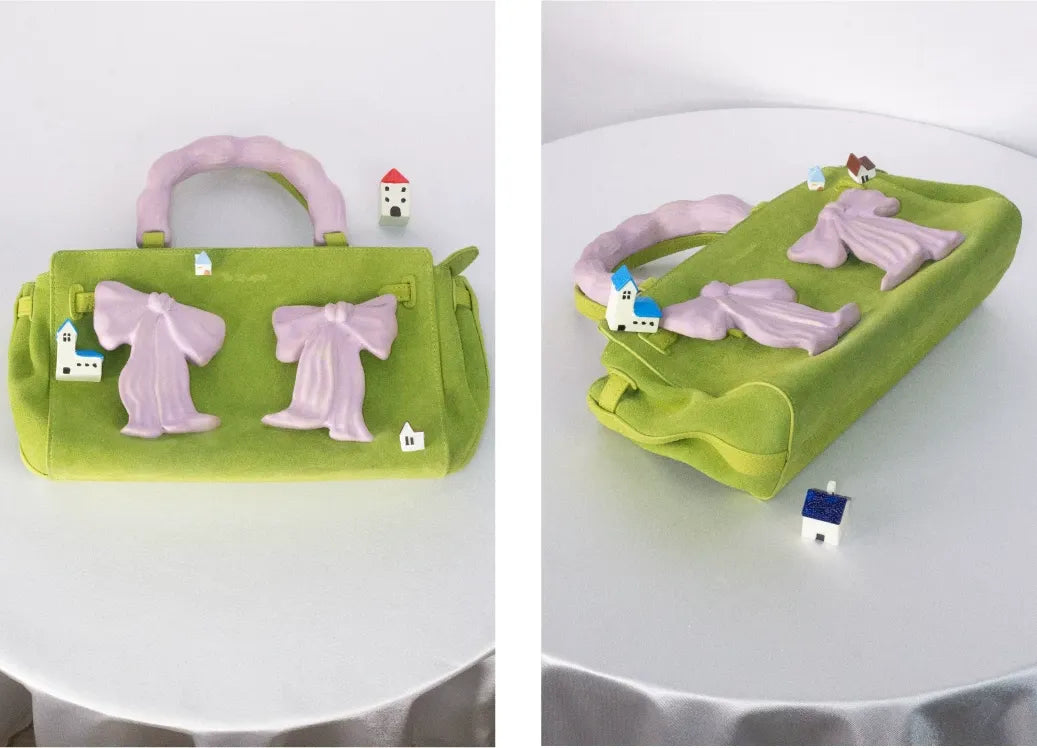 Handcrafted Ceramic Bow Bag