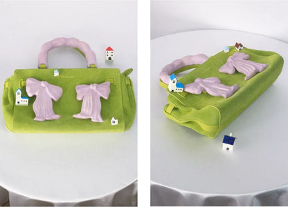 Handcrafted Ceramic Bow Bag