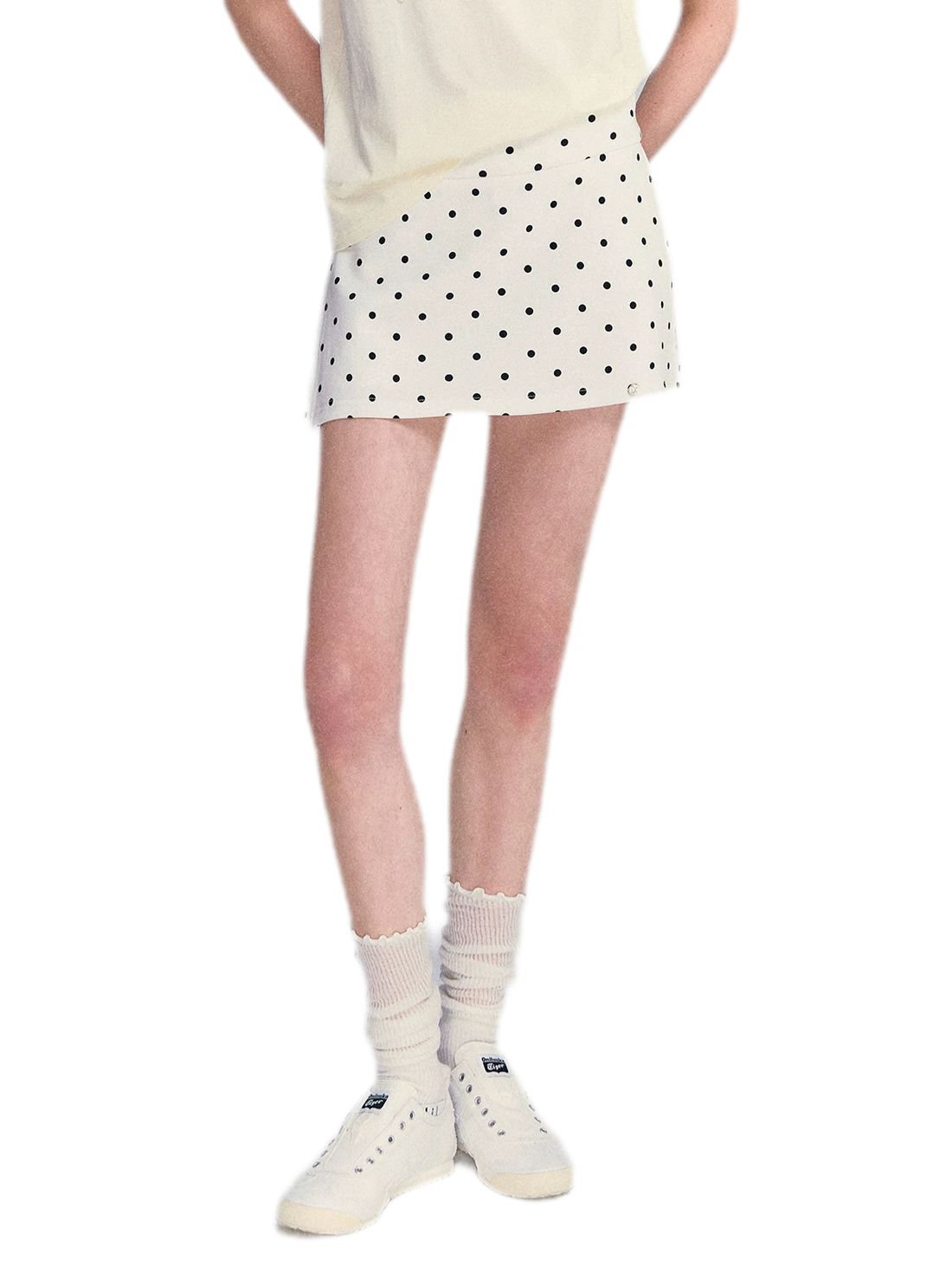 Polka Dot A-line Skort