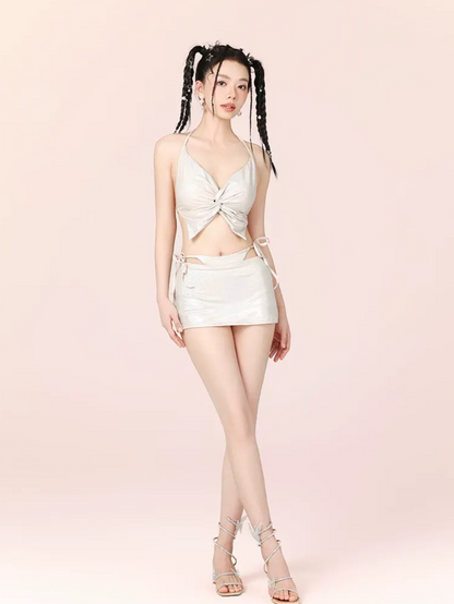 Strappy Cutout Bikini Set
