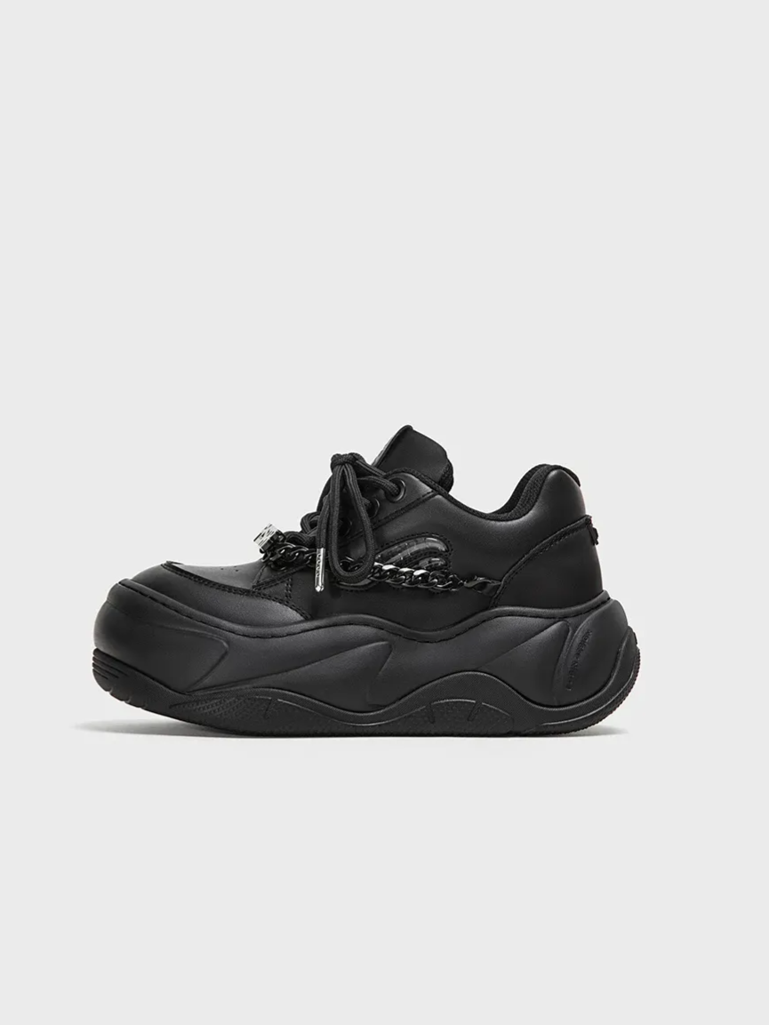 Chain-Detail Height-Boost Boots