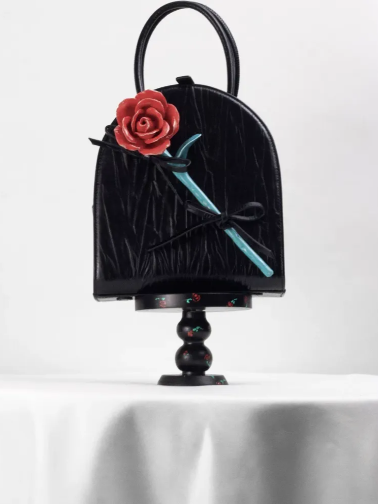 Handcrafted Ceramic Flower Bag