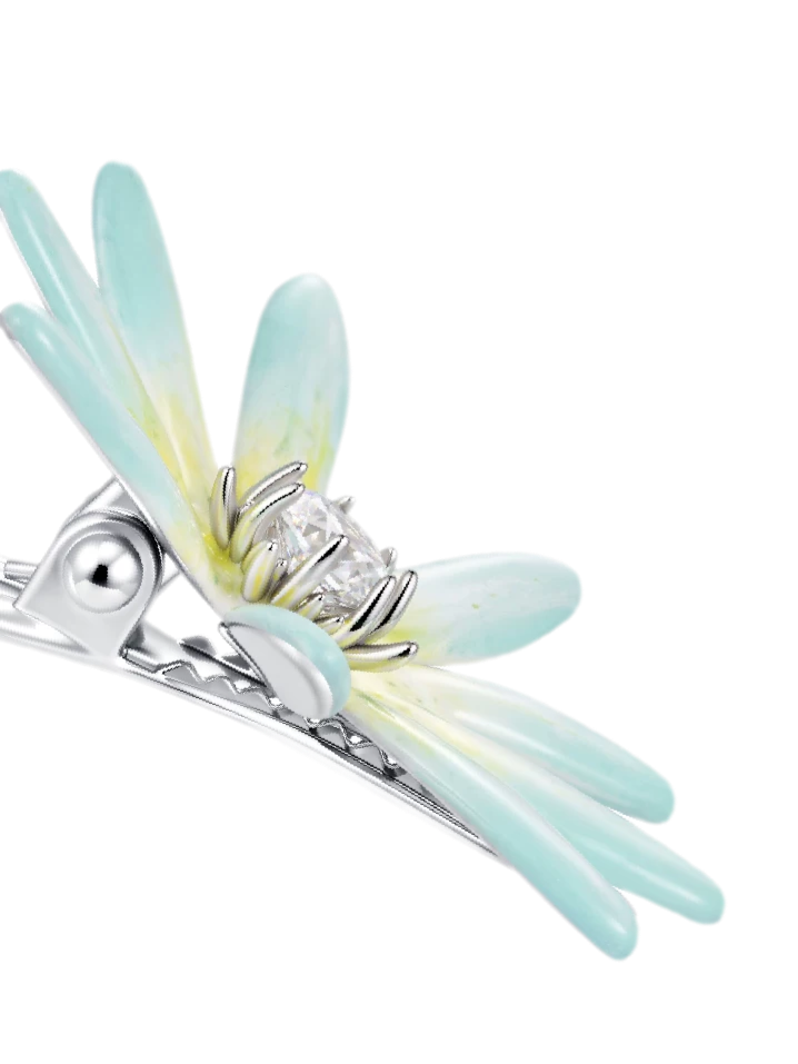 Metallic Daisy Flower Hair Clip