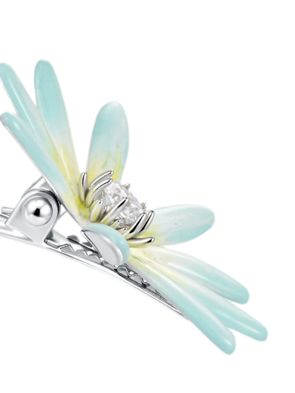 Metallic Daisy Flower Hair Clip