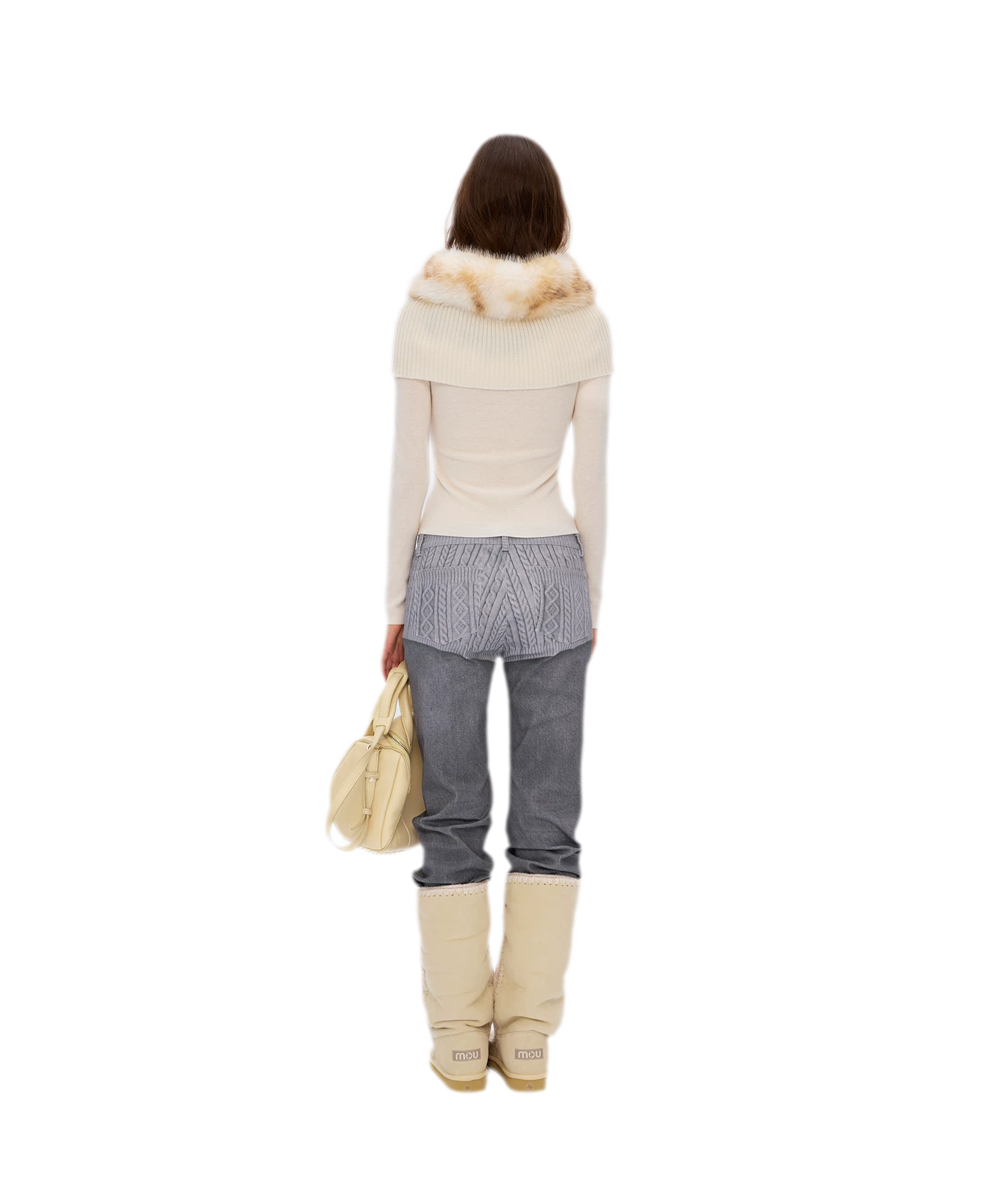 Wool Rib Knit Top