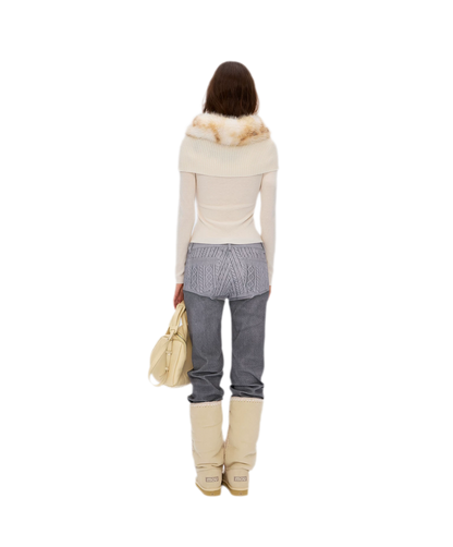 Wool Rib Knit Top