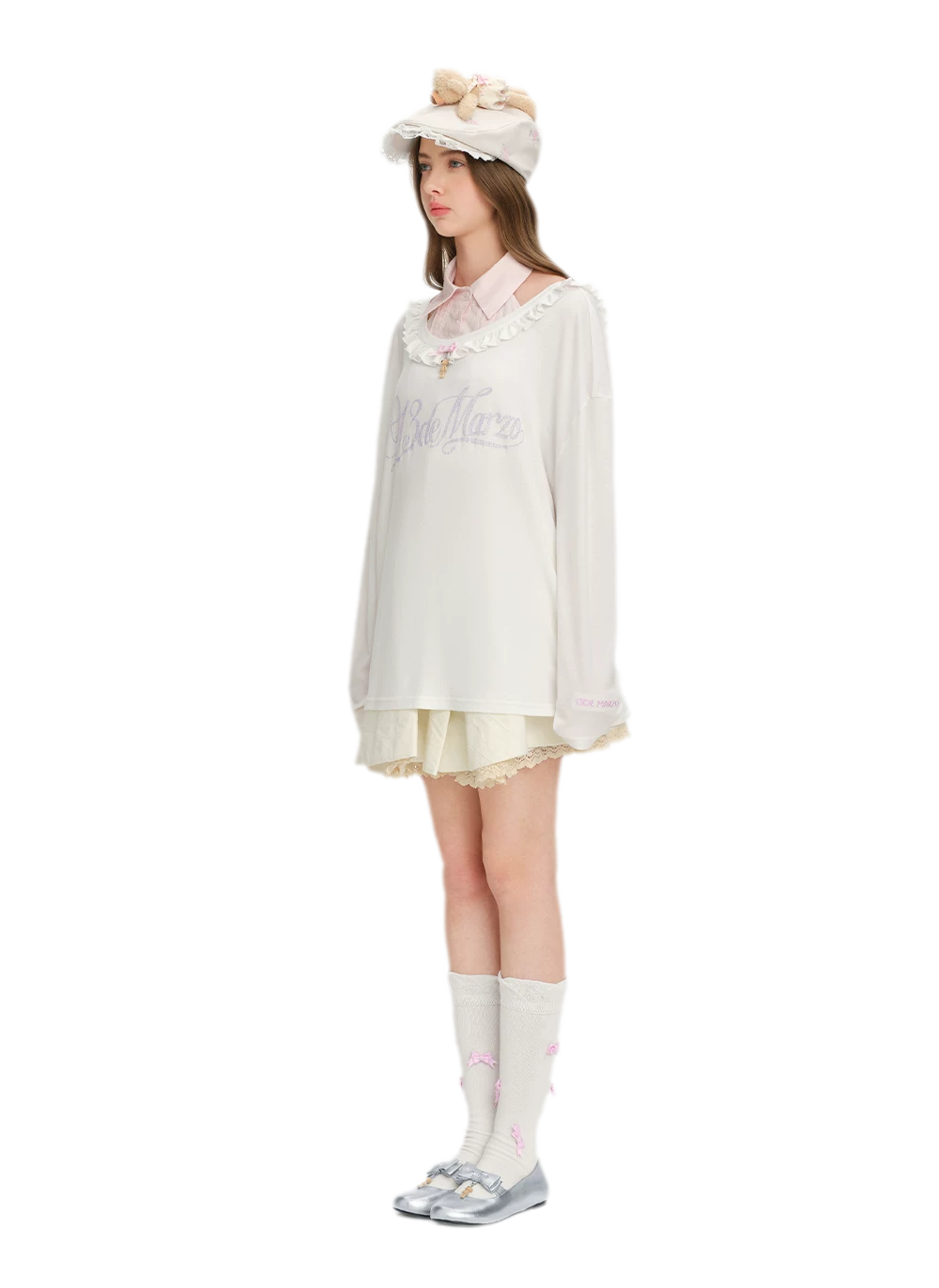 Floral Reversible Knit T‑Shirt
