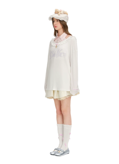 Floral Reversible Knit T‑Shirt