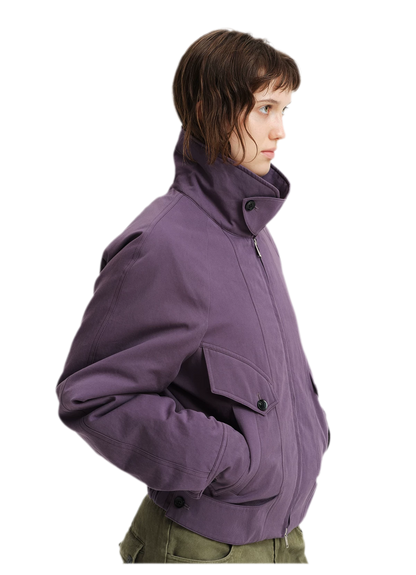 Veste utilitaire courte en coton