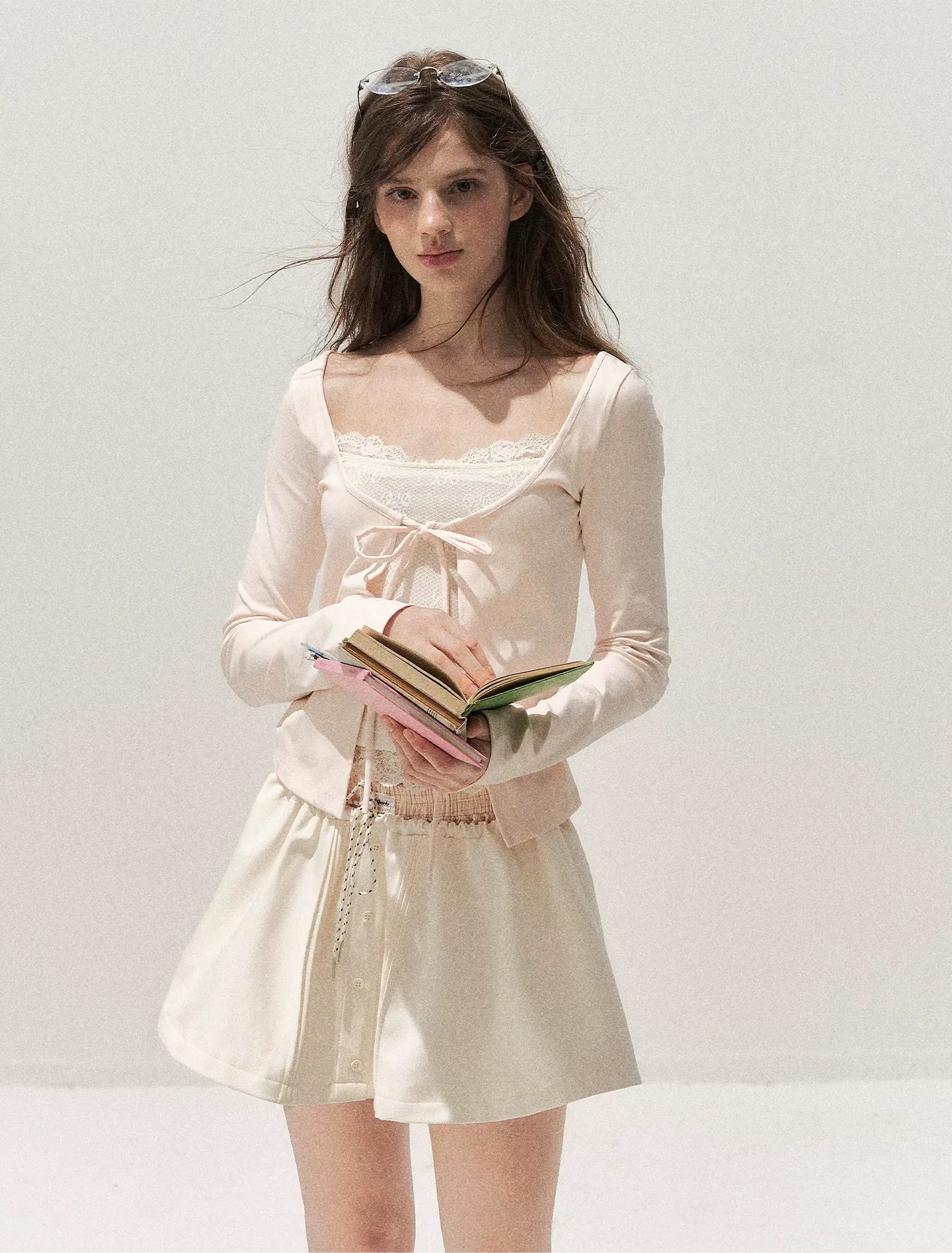 Lace Layered Long-Sleeve T-Shirt