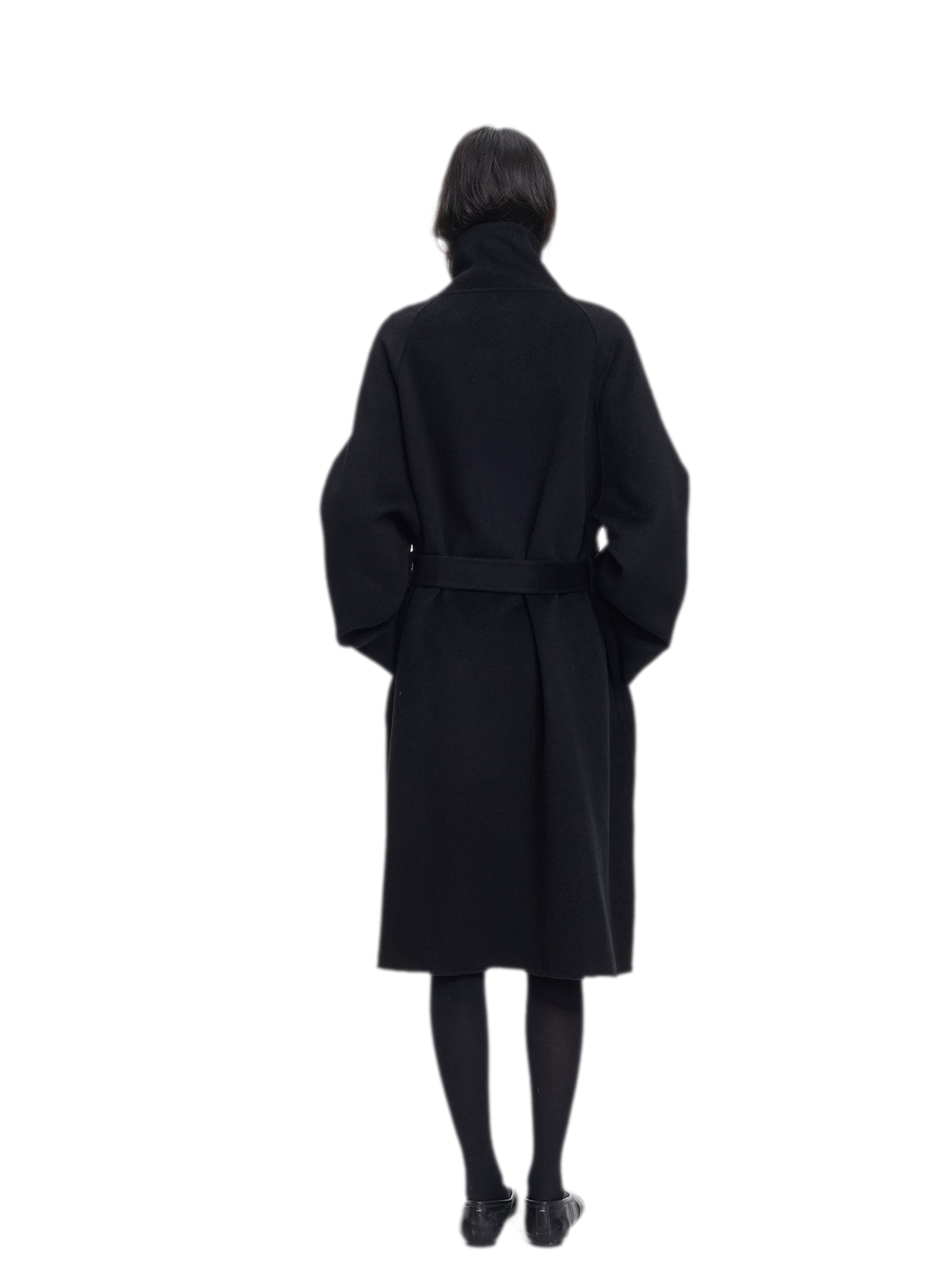 Double-Faced Wool Belted Coat
