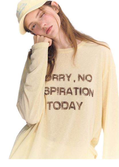 Lyocell Print Long Sleeve Top