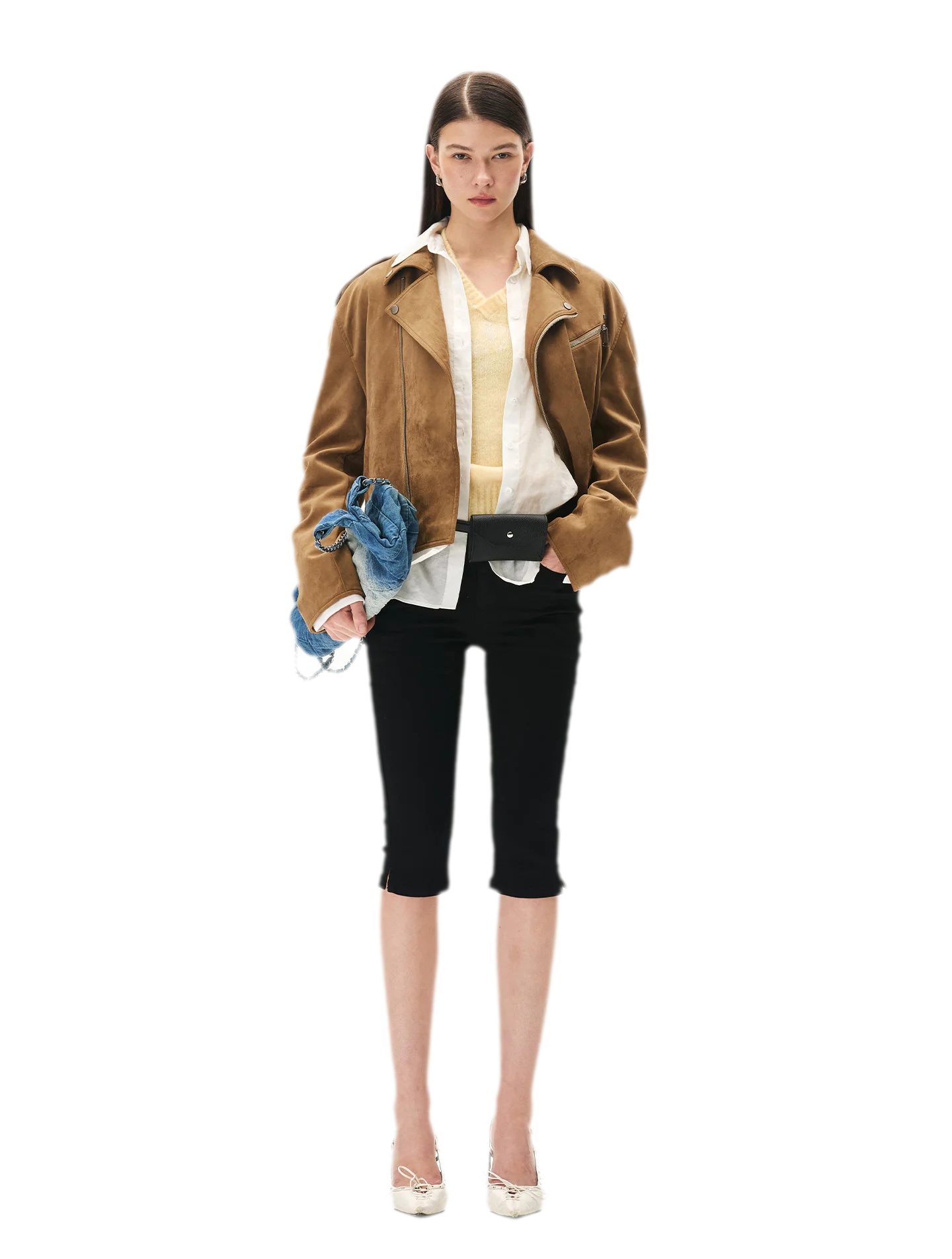 Suede Velvet Relaxed Jacket