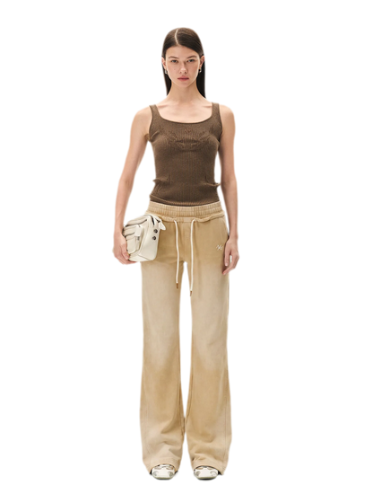 Openwork Jacquard Slim Knit Vest
