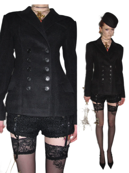 Wool Blend Tailored Blazer